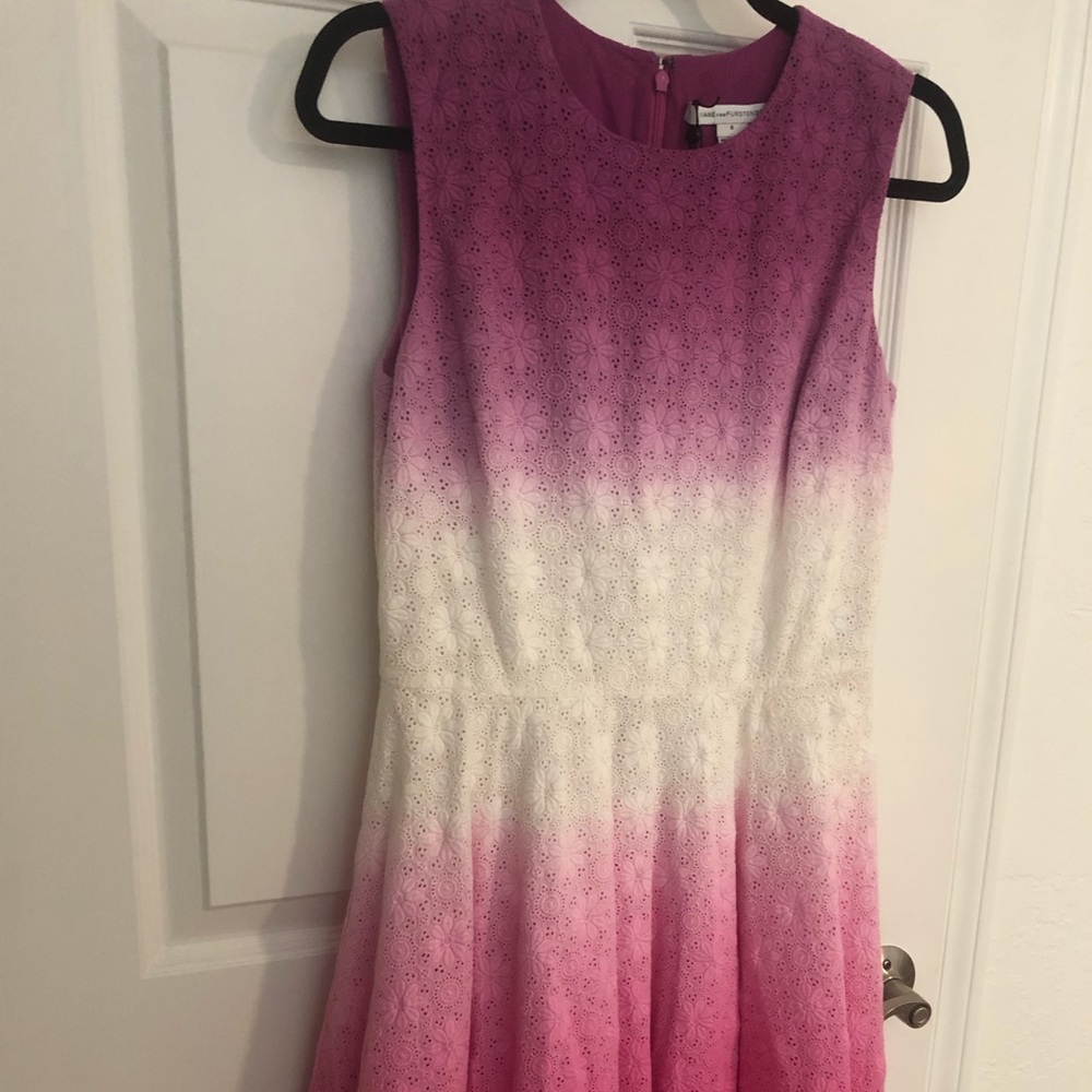 New DVF dress. Jeannie dress. Beet ambre